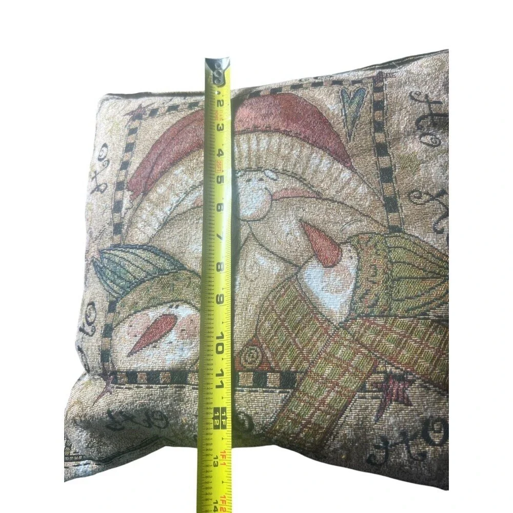 Set of 3 Vintage Pat Yuille Throw Pillows – Santa, Snowman, Festive Holiday Déco